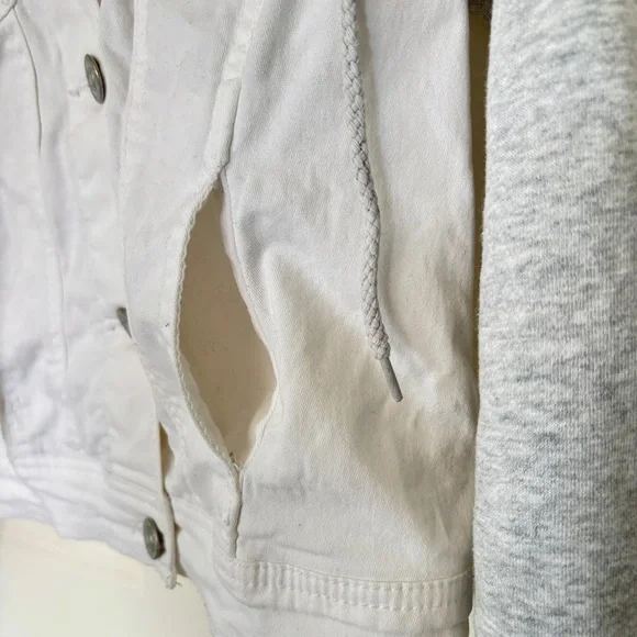 Wallflower White Denim Jacket, size small - Picture 4 of 5